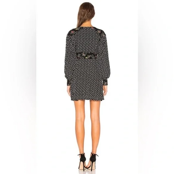 Free People Womens Wonderland Printed A-Line Mini Dress Size M - Picture 2 of 15